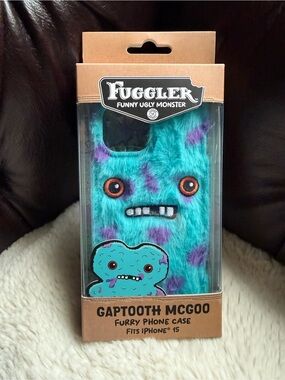 Fuggler Gaptooth McGoo NIB Turquoise Furry iPhone 15 Case